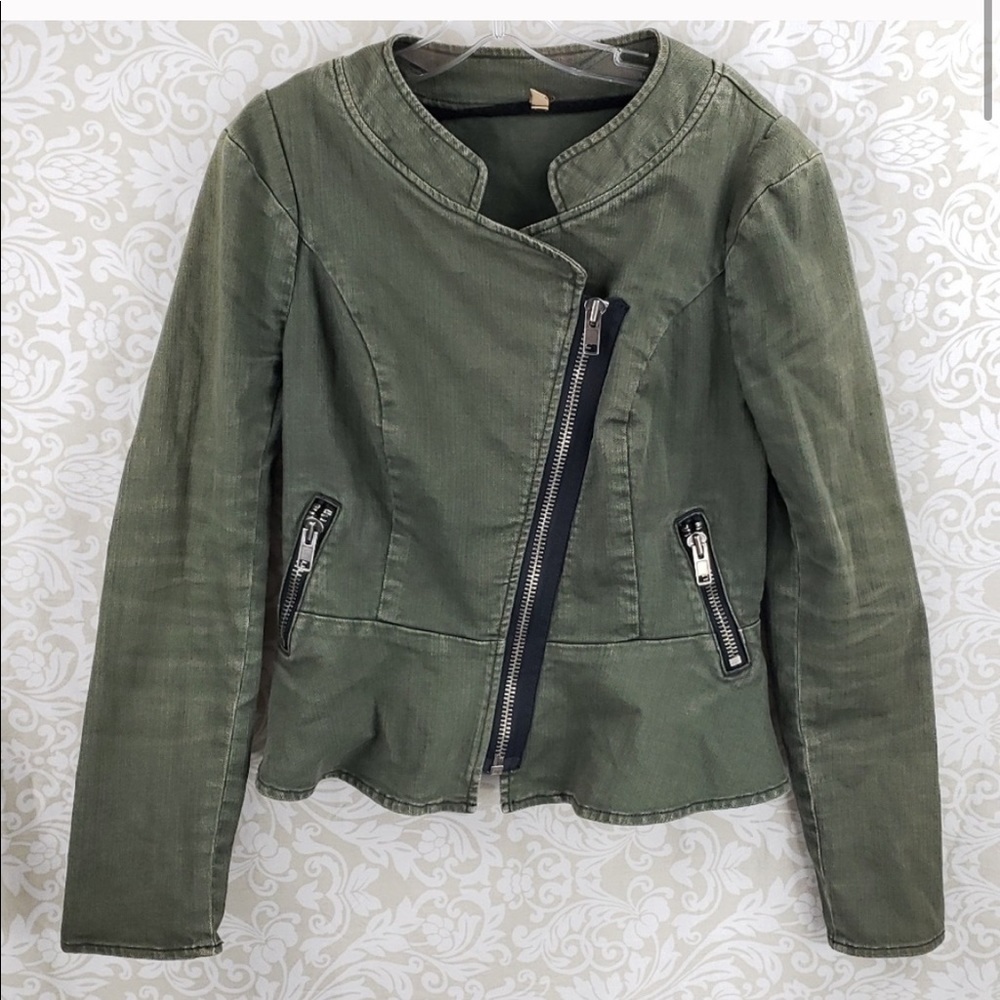 Free People Asymmetrical Moto Jacket